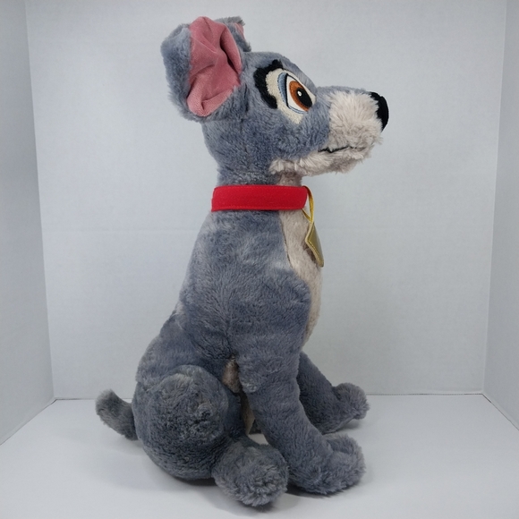 Disney Store Original Plush Tramp Dog Stuffed Animal Lady and the Tramp Gray 17" - Picture 4 of 12